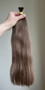 Волосы с девушки 44 см, 53 грамма. - Детские волосы для наращивания 