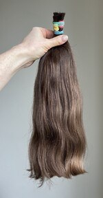 Волосы с девушки 39-41 см, 80 грамм - Детские волосы для наращивания 