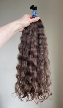 Волосы женские 52 см, 92 грамма - Детские волосы для наращивания 