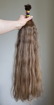 Волосы с девушки 62 см, 110 грамм - Детские волосы для наращивания 