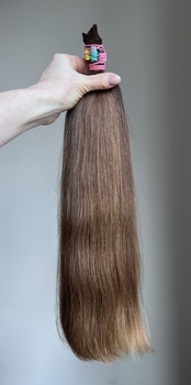 Волосы женские 46 см, 90 грамм - Детские волосы для наращивания 