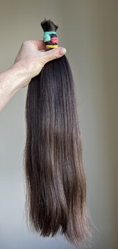 Волосы с девушки 44-47 см, 137 грамм - Детские волосы для наращивания 