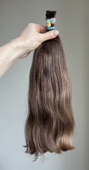 Волосы с девушки 39-41 см, 80 грамм - Детские волосы для наращивания 