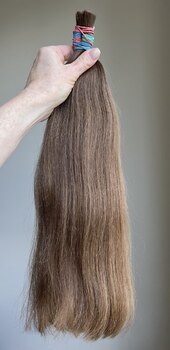 Волосы с девушки 45 см, 102 грамма - Детские волосы для наращивания 