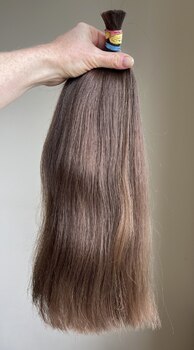 Волосы с девушки 44 см, 95 грамм - Детские волосы для наращивания 