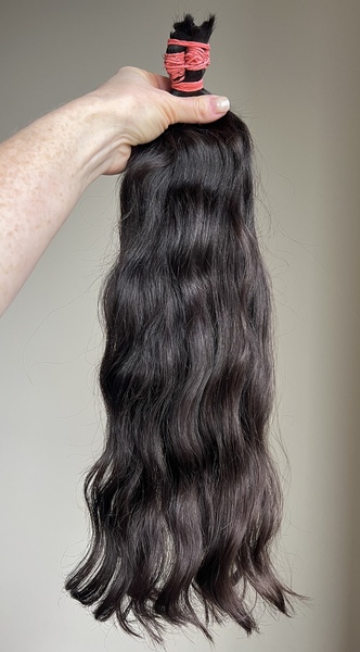 Волосы женские 50 см, 117 грамм - Детские волосы для наращивания 